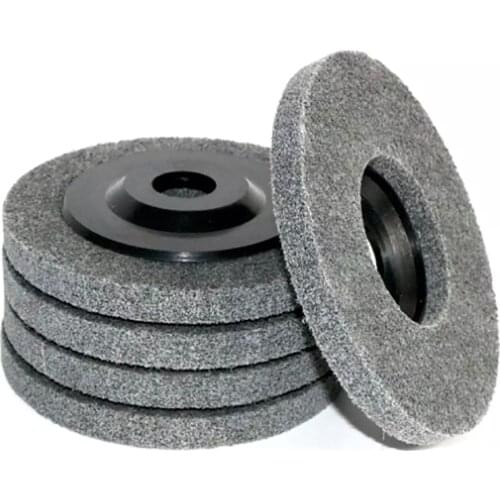 4.5 inch 115 mm 5 inch Nylon Fiber Polishing Wheel Non Woven Abrasive disc 125 mm Bore 7/8" Grinding Polishing Wheel for Metal