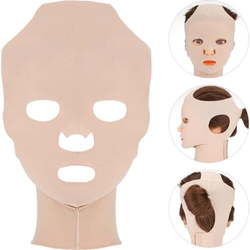 Face Bandage Face Lift 3D Reusable Breathable Anti Wrinkle Elastic Slimming Bandage V Shaper Full Sleeping Mask Beauty Women