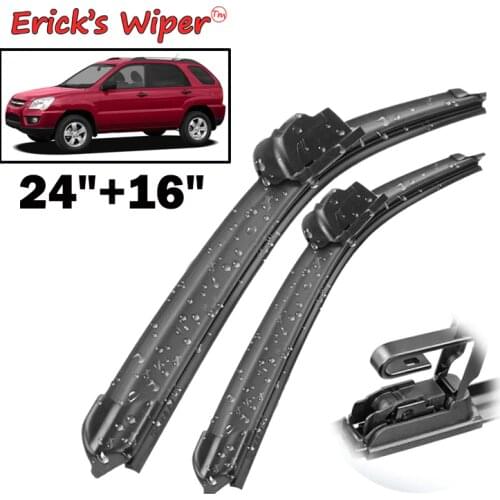 Ericks Wiper LHD Front Wiper Blades For KIA Sportage JE/KM 2004 - 2010 Windshield Windscreen Front Window 24"+16"