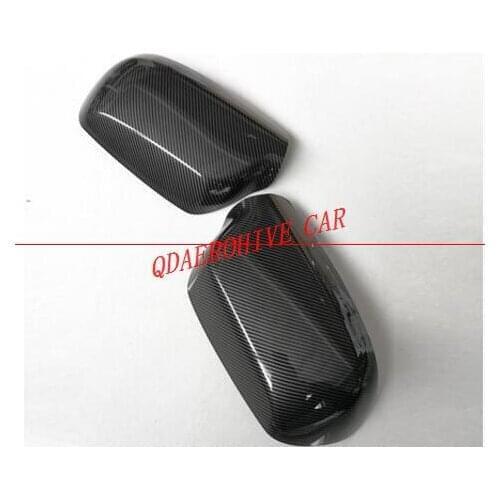 Carbon fibre REPLACE Side Mirror Covers Caps chrome door mirror cover high quality ABS car styling for Mazda3 2003-2012