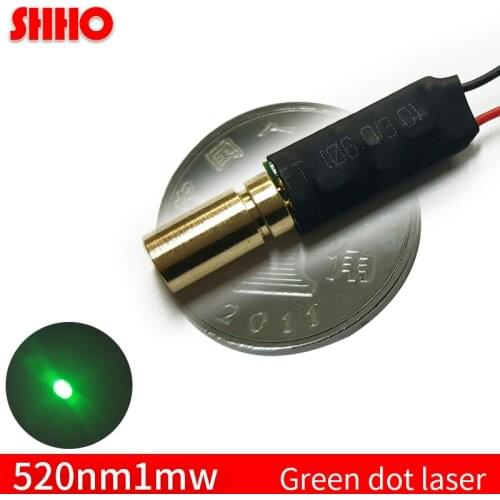 Super small size high quality 520nm 1mw green dot laser module christmas light set lawn light green industrial class point sight
