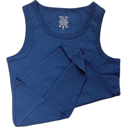 Heavy 350GSM Rib100% Australia Merino Wool Vest Mens, Mens Merino Wool Tank Tops, Hight Stretch Knit, Quickly Dry, Breathable