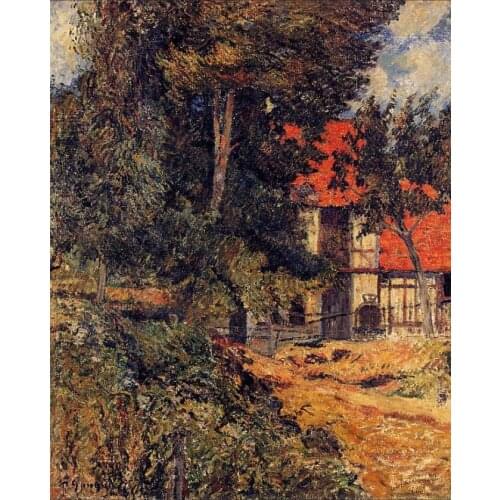 High quality Oil painting Canvas Reproductions Stabble near Dieppe (1886) by Paul Gauguin hand painted