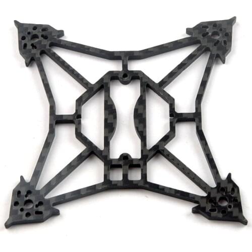 Happymodel Larva X Upgrade V2 3mm Bottom Plate 3K Carbon Fiber for RC Drone FPV Racing Cine Whoop Toothpick BetaFPV