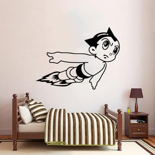 Astro Boy Wall Sticker Wall Art Stickers Modern Fashion Wallsticker For Home Decor Living Room Bedroom Background Wall Art Decal