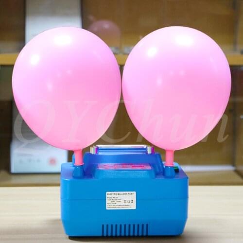 B312N Wedding Decoration Digital Timer Electric Balloon Inflator Double hole pump For round latex balloons