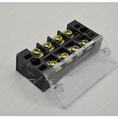 Free shipping Wholesale 15pcs/lot TB-2504 25A 4P 600V general terminals/fixed wiring board/ Connector board/terminal block
