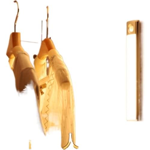 Wireless sensor light led adhesive tape strip charging kitchen cabinet bottom door wardrobe cabinet lights that light magnetic s