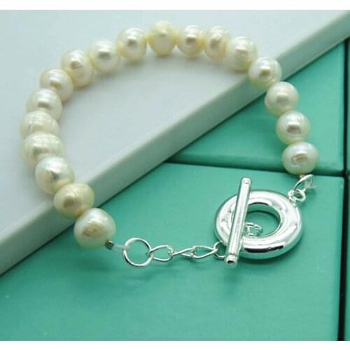 Hot Sale 925 Silver Bracelet Freshwater Pearl Bracelet Agate Bracelet Woman & Men Jewelry Gift
