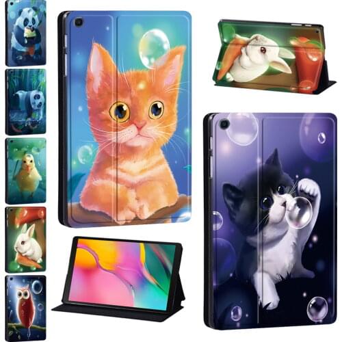 Tablet Case for Samsung Galaxy Tab A 10.1 2019/Tab E 9.6"/S5E/S6 Lite/TabA 8.0"/9.7"/10.5"PU Leather Animal Print Series Pattern
