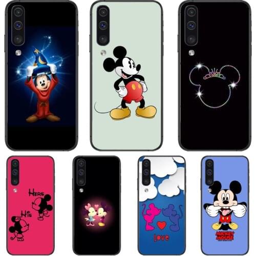 Mickey Love Mouse Phone cover hull For SamSung Galaxy S8 S9 S10E S20 S21 S5 S30 Plus S20 fe 5G Lite Ultra black soft case