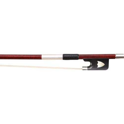 Floraparts Pernambuco Round Violin Bow with Ebony Flower Frog and Silver Parts FP993B