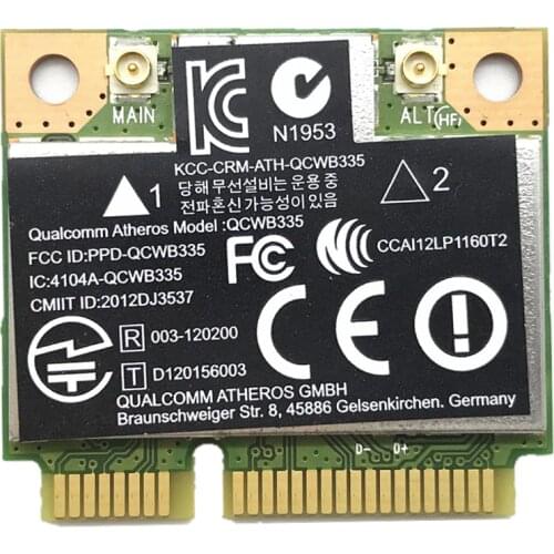 For 655 CQ58 ENVY M4 M6 DV7 QCWB335 WIFI Wireless 150M + Bluetooth BT 4.0 Card