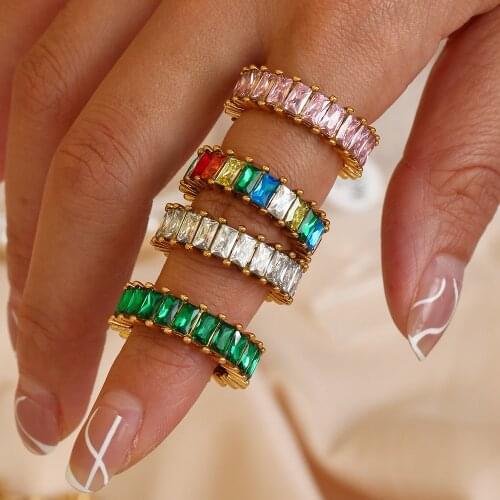 E.B.belle Rings With Cubic Zirkonia For Women