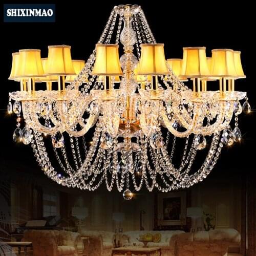 SHIXNIMAO Luxury Electric Crystal Chandelier 6Arm/8Arm/10Arm/15Arm Crystal lamp Crystal Chandelier 02