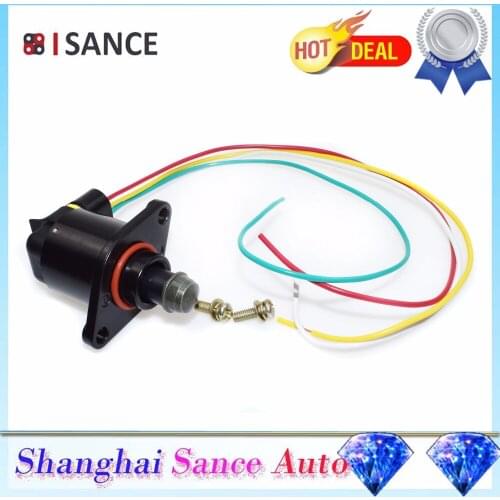 ISANCE Idle Air Speed Control Valve IAC & Wire Connector 7700102539 For Renault Clio II Laguna Megane Scenic Trafic 1998-2003