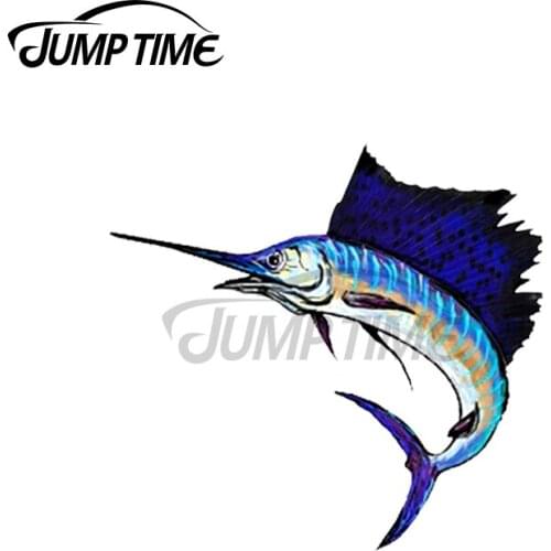 JumpTime 13 x 8.9cm For Afishermans Trophy Graffiti Sticker Fish Personality Creative Stickers Body For Car Vinyl Car Wrap