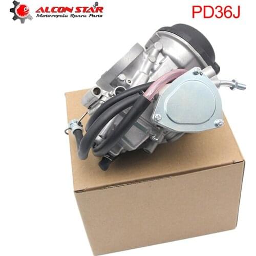 Alconstar- 36mm PD36J Motorcycle Carburetor Carb for HISUN For KAWASAKI for SUZUKI KFX400 LTZ400 UTV ATV QUAD 350CC 400C Racing