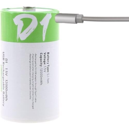 H7JF USB Rechargeable Batteries 12000mWh High Capacity 1.5V Lithium Batteries