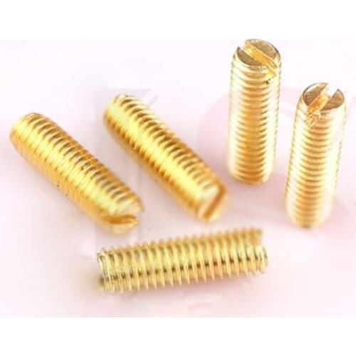 M4 M5 M6 Flat Point Set Screw Slotted Grub Screws 4-25mm Length