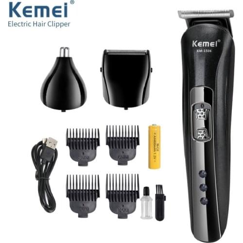 Kemei Hair Clipper for Men Cordless Clippers Haircut Hair Shaver Kit Rechargeable Head Shaver for Kids and Adult Beard Trimmer