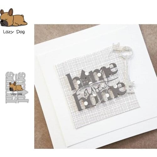 Sweet Home Text Metal Cutting Dies Scrapbooking Stencil DIY Mold Knife Craft Embossing Die Cuts Card Making New Dies For 2020