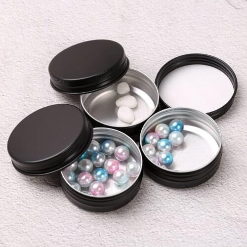 10Pcs Mini Storage Jar Tin Case Container Portable Antileak Seal Candle Cream Box Screw Top Lotion Cans Sample Containers