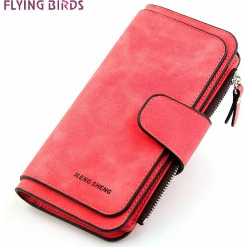 New Buckle Ladies Korean Version of The Wallet Big Three Fold Fashion Multi-card Womens Wallet Frosted PU Wallet ZF10260