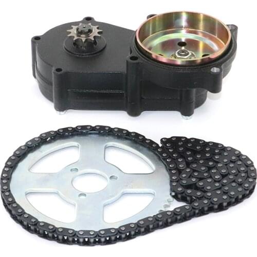 47cc 49cc bicycle pocket liya front gearbox transmission mini moto atv with chain and chain plate t8f 2-stroke engine part