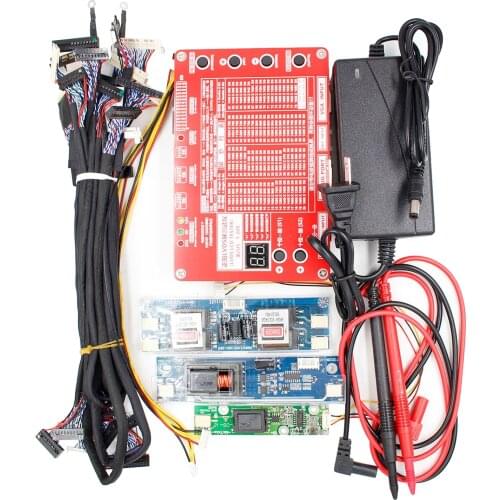 Portable T-80S Panel Test Tool for Computer Laptop Inverter Built-in 80 Programs Support 7 -84 Inch + 14pcs Screen Cables
