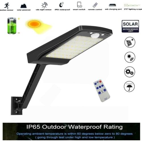 56LED Adjustable Solar Spotlight Garden Light IP65 Super Bright Landscape street Wall Outdoor 6000k L