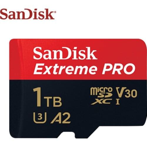 Original SanDisk Extreme Pro Micro SD Card 512GB 1TB UHS-3 V30 A2 Memory Card Microsd SDXC TF Card With Adapter