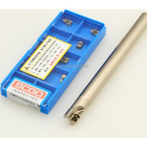 SCGO AD238-11*C10*120L Small diameter indexable milling cutter bar 11mm cutter diameter for ADMT070208R carbide inserts