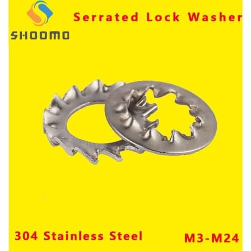 External Toothed Gasket Serrated Lock Washer Internal Tooth Lock Washers 304 STainless Steel Washers Lock Washer GB862