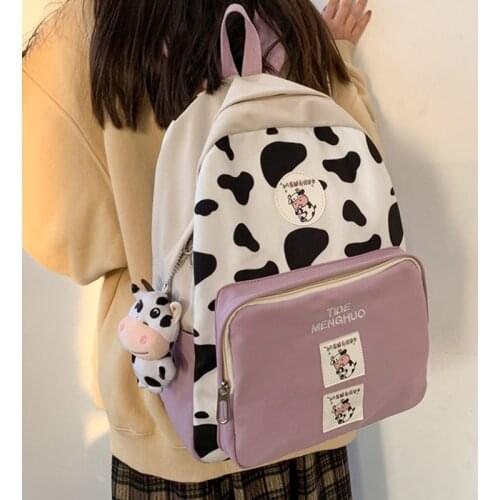 Ladies Waterproof Backpack Cute Women Luxury School Bag Girl Book Kawaii Backpacks Nylon Student Female Bag Fashion Brand 50