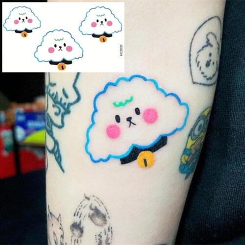 Nu-TATY Waterproof Temporary Tattoo Sticker 25 set Ins style Cute girl series small pattern cartoon cute dog
