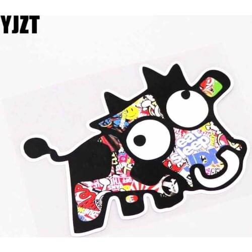 YJZT 13.7CM*10.2CM EAT SLEEP JDM Funny Motorcycle Car-styling Car Sticker Decal PVC 13-0344