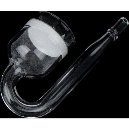 1PCS Aquarium Fish Tank CO2 Diffuser Glass Cup Carbon Dioxide Reactor With Ceramic Disc
