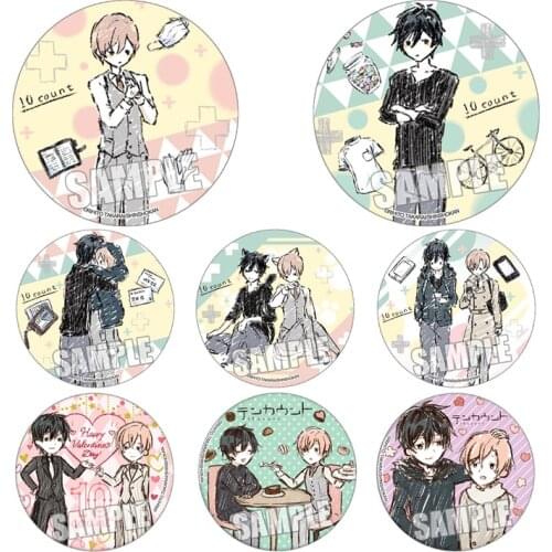 1pc BL Ten Count tadaomi shirotani Graffiti Style Round Pins Icons-Brooch At Backpack Cloth