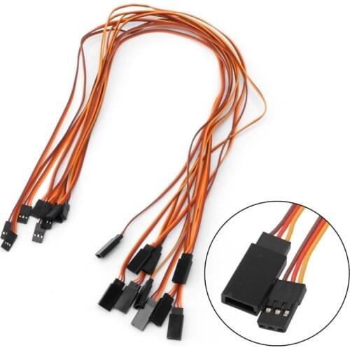 10Pcs 150mm Servo Extension Wire Lead Cable For RC Futaba JR 15cm Male to Female