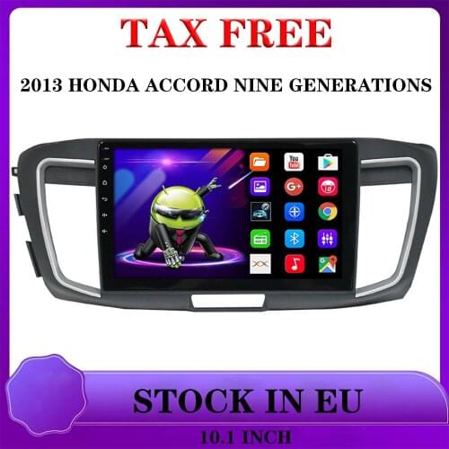 10.1" Android Auto Navigation 2Din Car Radio MP5 For 2013 Honda Accord 9th Generation Android Navigation Car GPS DVR Carplay