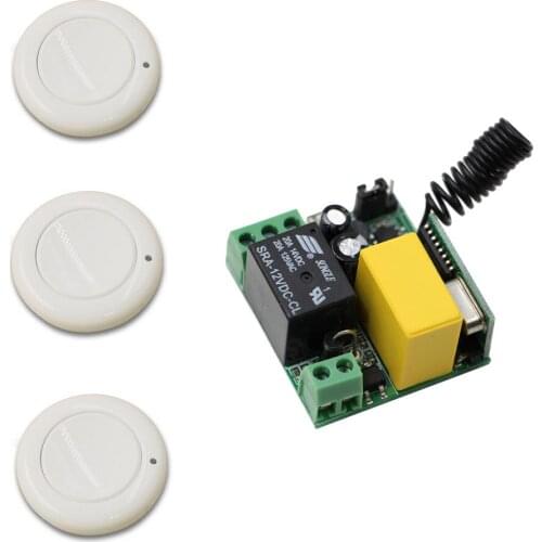 Smart Home AC 220V Wireless Remote Control Switch System Wireless Remote ON/OFF 1CH 1CH Relay Receiver Transmitter