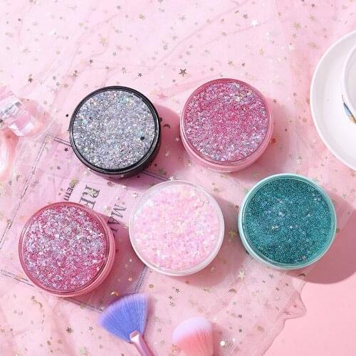 Pink Quicksand Contact Lens Case With Mirror women Lens Container Portable Travel Lens Case Gift For Girl
