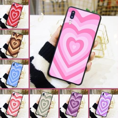 For Huawei P9 Lite Mini P10 Plus P20 Pro P Smart Case TPU Silicone Pink Heart Soft Back Cover For Huawei P10 P20 P8 P9 Lite 2017