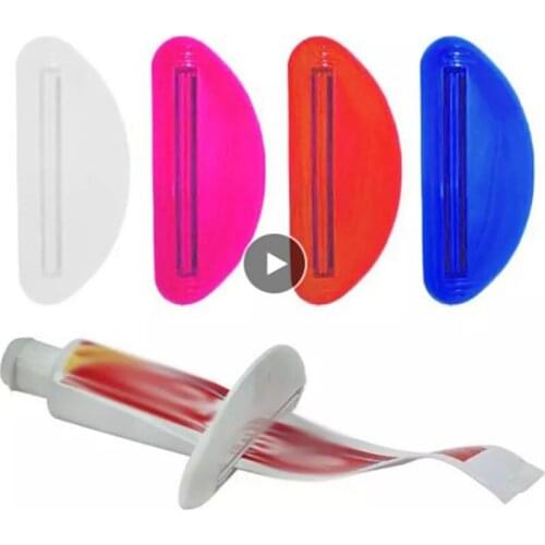 Toothpaste Dispenser Plastic Tube Squeezer Holder Rolling Bathroom Extract Household Products Portable Bathroom Tool Hands Free