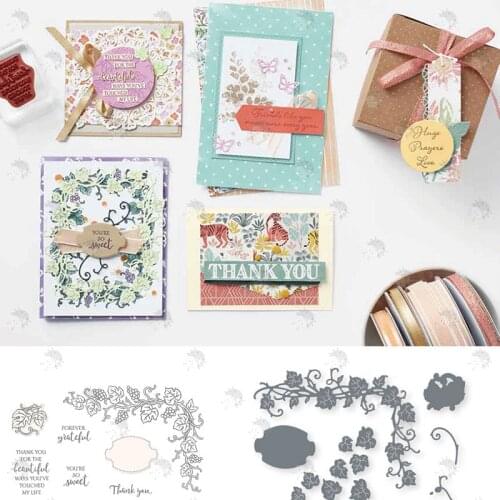 GRAPEVINE FOREVER Background Flower Vine Metal Die Cutting 2021 New Diy Die Molds Scrapbooking Paper Make Albums New 2021