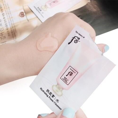 Korea Facial Cleanser Sample Deep Cleansing Hydrating and Moisturizing Mild and Non-Irritating foam cleanser 15pcs