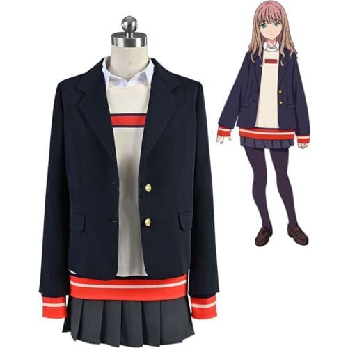 Anime SSSS.Dynazenon Minami Yume Cosplay Costume School Uniforms with Pantyhose Stockings Halloween Carnival Outfits Daily Dress