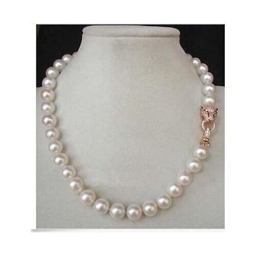 Beautiful 18" 10-11MM AAA++ WHITE SOUTH SEA PEARL NECKLACE