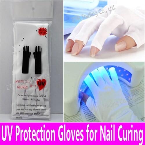 Professional UV Protection Gloves for Nail Art Curing Lamp Nail Gel UV Anti Radiation LED UV lamp Treatment Manicure Tools Salon